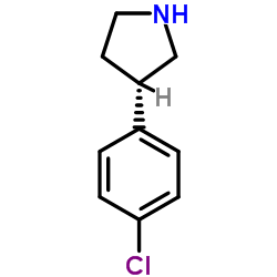 (3S)-3-(4-Chlorophenyl)pyrrolidine Structure