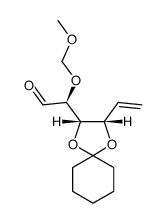 (S)-2-(methoxymethoxy)-2-((2S,3S)-3-vinyl-1,4-dioxaspiro[4.5]decan-2-yl)acetaldehyde结构式