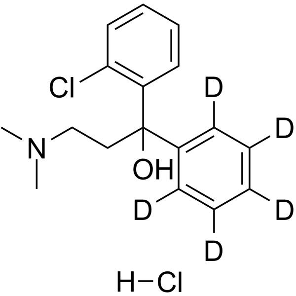 Chlophedianol-d5 hydrochloride结构式