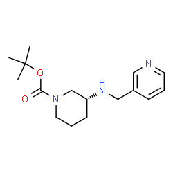 (R)-tert-Butyl 3-[(pyridin-3-ylmethyl)amino]piperidine-1-carboxylate Structure