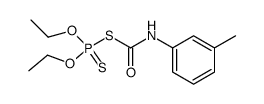 S-m-Tolylcarbamoyl-dithiophosphorsaeure-O,O'-diaethylester Structure