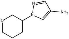 1-(tetrahydro-2H-pyran-3-yl)-1H-pyrazol-4-amine Structure