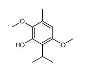 2,5-dimethoxy-3-methyl-6-propan-2-ylphenol结构式