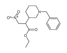 2-(1-Benzyl-Piperidin-3-Yl)-3-Nitro-Propionic Acid Ethyl Ester Structure