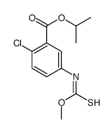 propan-2-yl 2-chloro-5-(methoxycarbothioylamino)benzoate结构式