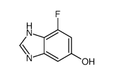 4-Fluoro-1H-benzimidazol-6-ol结构式
