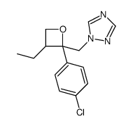 1-[[2-(4-chlorophenyl)-3-ethyloxetan-2-yl]methyl]-1,2,4-triazole Structure