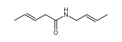N-(but-2-en-1-yl)pent-3-enamide结构式