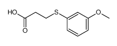 3-[(3-METHOXY)PHENYLTHIO]PROPIONICACID Structure