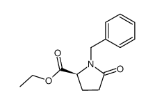 (S)-(+)-1-Benzyl-5-ethoxycarbonylpyrrolidin-2-one结构式