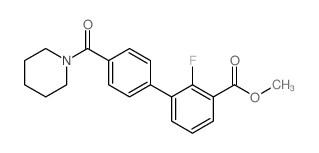 METHYL 2-FLUORO-4'-(PIPERIDINE-1-CARBONYL)-[1,1'-BIPHENYL]-3-CARBOXYLATE picture