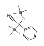 2-Phenyl-2-(trimethylsilyl)-2-[(trimethylsilyl)oxy]ethanenitrile Structure