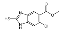 methyl 6-chloro-2-mercapto-1H-benzimidazole-5-carboxylate结构式