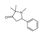 1,2,2-trimethyl-5-phenylpyrrolidin-3-one结构式