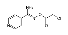(Z)-N'-(2-chloroacetoxy)isonicotinimidamide结构式