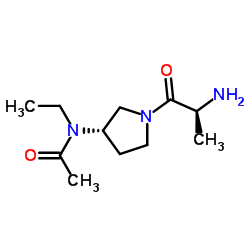 N-[(3S)-1-(L-Alanyl)-3-pyrrolidinyl]-N-ethylacetamide结构式
