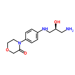 4-(4-{[(2S)-3-Amino-2-hydroxypropyl]amino}phenyl)-3-morpholinone Structure
