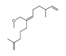6-(methoxymethyl)-2,10-dimethyldodeca-1,6,11-triene结构式