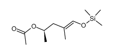 Acetic acid (E)-(R)-1,3-dimethyl-4-trimethylsilanyloxy-but-3-enyl ester Structure