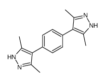 4,4'-(1,4-phenylene)bis[3,5-dimethyl-1h-pyrazole structure