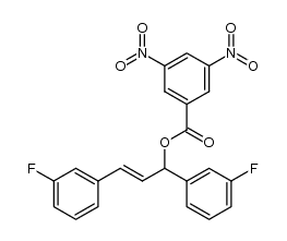 (E)-1,3-bis(3-fluorophenyl)allyl 3,5-dinitrobenzoate Structure