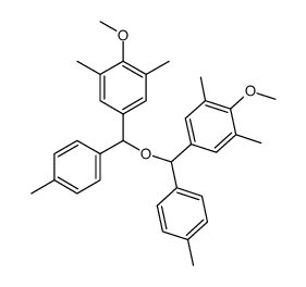 bis[(4-methoxy-3,5-dimethylphenyl)(p-tolyl)methyl] ether Structure