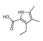 3-ethyl-4,5-dimethyl-1H-pyrrole-2-carboxylic acid结构式