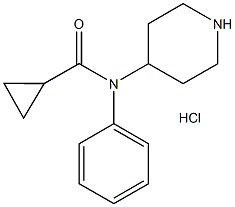 Cyclopropyl norfentanyl hydrochloride (Norcyclopropyl fentanyl) structure