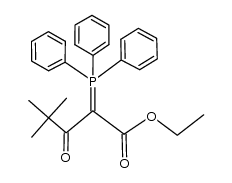 α-(pivaloyl)-α-(ethoxycarbonyl)methylenetriphenylphosphorane结构式