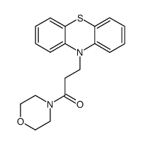 1-morpholino-3-(10H-phenothiazin-10-yl)propan-1-one Structure