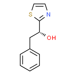 (R)-2-phenyl-1-(thiazol-2-yl)ethanol structure