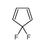 5,5-difluorocyclopenta-1,3-diene Structure