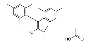 acetic acid,3,3-dimethyl-1,1-bis(2,4,6-trimethylphenyl)but-1-en-2-ol结构式