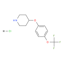 4-(4-(三氟甲氧基)苯氧基)哌啶盐酸盐结构式