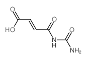 2-Butenoic acid,4-[(aminocarbonyl)amino]-4-oxo- structure