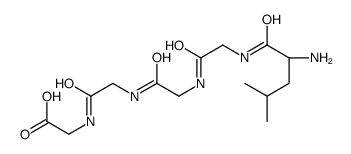 2-[[2-[[2-[[2-[[(2S)-2-amino-4-methylpentanoyl]amino]acetyl]amino]acetyl]amino]acetyl]amino]acetic acid结构式