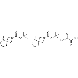 tert-Butyl 2,5-diazaspiro[3.4]octane-2-carboxylate hemioxalate Structure