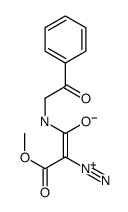 2-diazonio-1-methoxy-3-oxo-3-(phenacylamino)prop-1-en-1-olate Structure