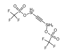 Bis((trifluoromethylsulfonyloxy)silyl)acetylene结构式