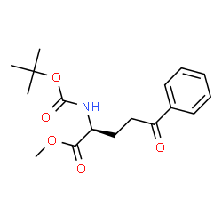 (S)-methyl 2-((tert-butoxycarbonyl)amino)-5-oxo-5-phenylpentanoate Structure