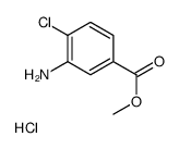 3-AMINO-4-CHLOROBENZOIC ACID METHYL ESTER HYDROCHLORIDE结构式