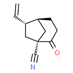 Bicyclo[3.2.1]octane-1-carbonitrile, 6-ethenyl-2-oxo-, exo- (9CI)结构式