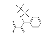 (+/-)-methyl 2-{[(tert-butyldimethylsilyl)oxy](phenyl)methyl}prop-2-enoate Structure