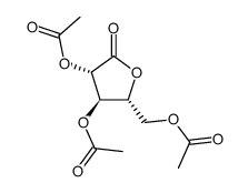 2,3,5-tri-O-acetyl-D-arabino-1,4-lactone Structure