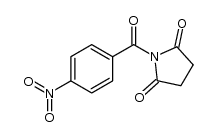 N-p-nitrobenzoylsuccinimide Structure