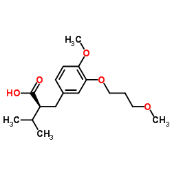 (2S)-2-[4-Methoxy-3-(3-methoxypropoxy)benzyl]-3-methylbutanoic acid Structure