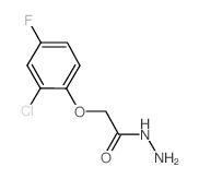2-(2-氯-4-氟苯氧基)乙酰肼结构式