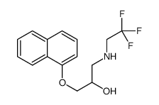 1-naphthalen-1-yloxy-3-(2,2,2-trifluoroethylamino)propan-2-ol结构式