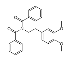 N,N-dibenzoyl-N-2-(3,4-dimethoxyphenyl)ethylamine Structure