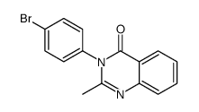 3-(4-BROMOPHENYL)-2-METHYLQUINAZOLIN-4(3H)-ONE structure